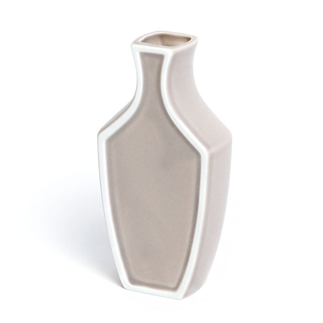 Japanese Ceramic Vase – Blush Beige Flower Vase | Mino Ware Made in Japan