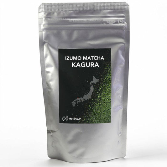 IZUMO Japanese Ceremonial Matcha Green Tea Powder Izumo Shimane KAGURA 100g Pack (3.53 oz)