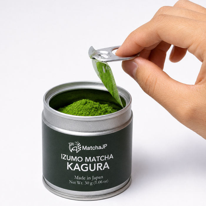 IZUMO Japanese Ceremonial Matcha Green Tea Powder Izumo Shimane KAGURA 30g Can (1.06 oz)