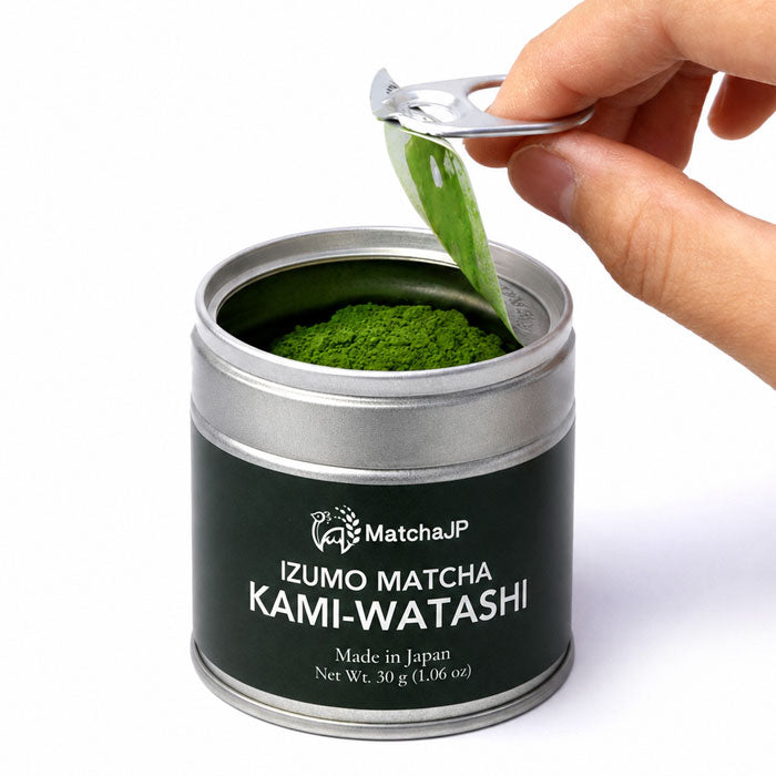 IZUMO Japanese Ceremonial Matcha Green Tea Powder Izumo Shimane KAMI-WATASHI 30g Can (1.06 oz)
