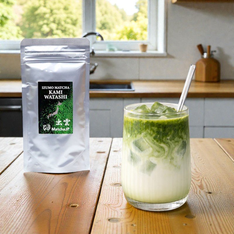 Matcha green tea Izumo KAMI-WATASHI 30g can - MatchaJP