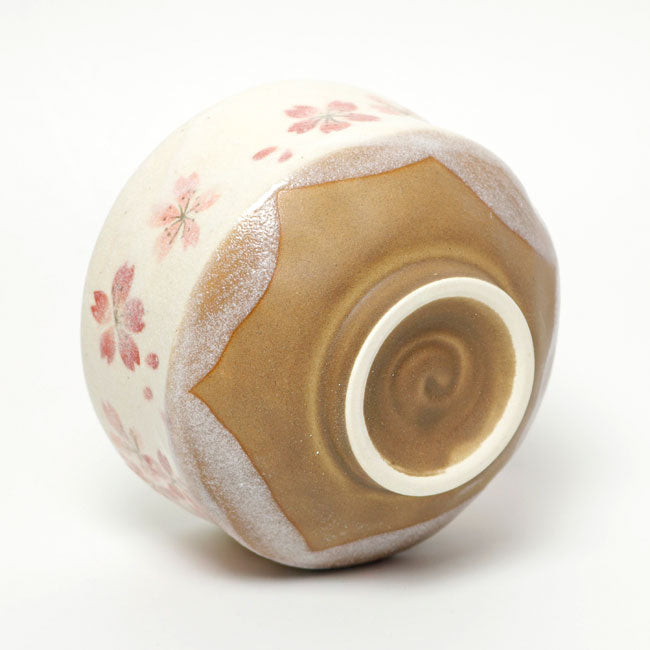 Small Matcha Bowl Blue Sakura | Mino Ware Made in Japan