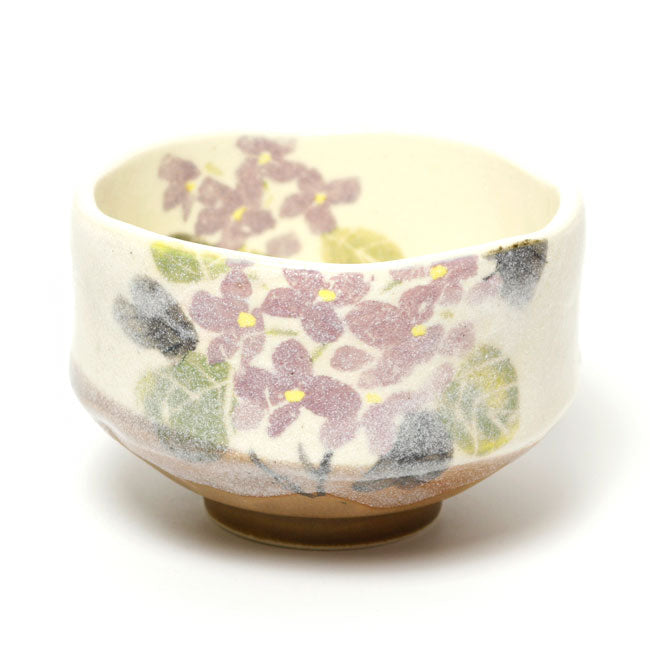 Small Matcha Bowl Hydrangea | Mino Ware Made in Japan