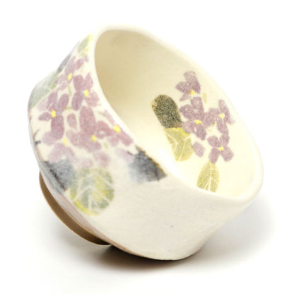 Small Matcha Bowl Hydrangea | Mino Ware Made in Japan