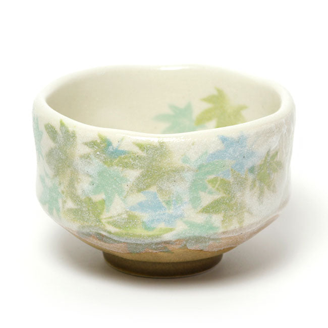 Small Matcha Bowl Green Maple | Mino Ware Made in Japan