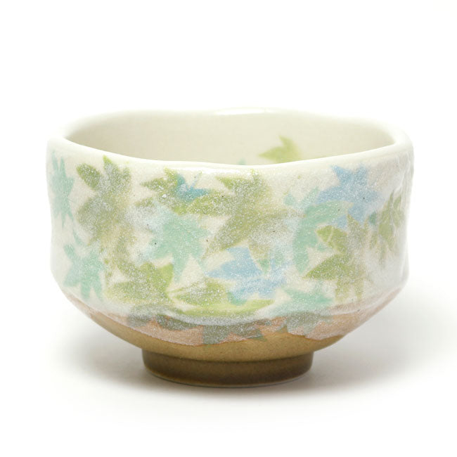 Small Matcha Bowl Green Maple | Mino Ware Made in Japan