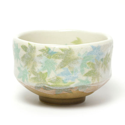 Small Matcha Bowl Green Maple | Mino Ware Made in Japan