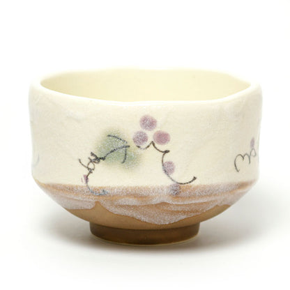 Small Matcha Bowl Grapes | Mino Ware Made in Japan