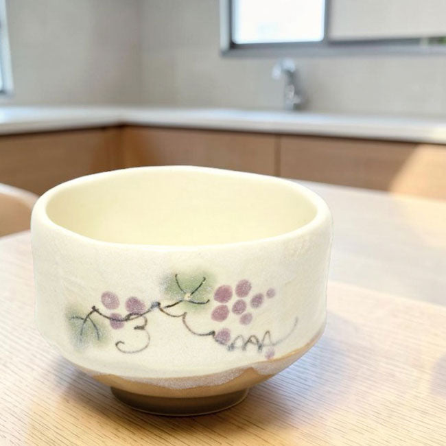 Small Matcha Bowl Grapes | Mino Ware Made in Japan