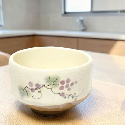 Small Matcha Bowl Grapes | Mino Ware Made in Japan