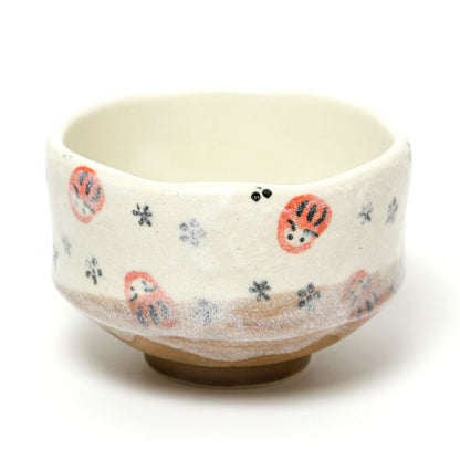 Small Matcha Bowl Daruma | Mino Ware Made in Japan