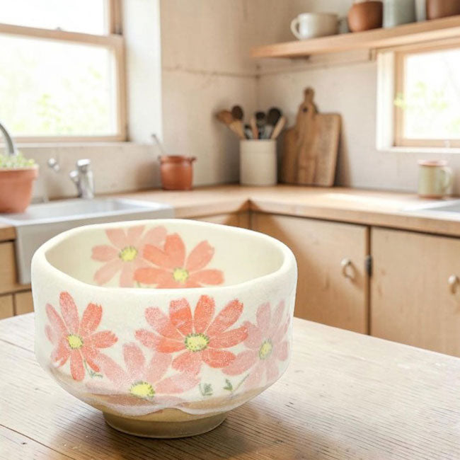 Small Matcha Bowl Cosmos | Mino Ware Made in Japan