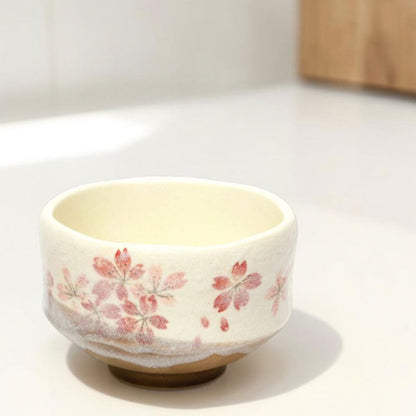 Small Matcha Bowl Sakura | Mino Ware Made in Japan