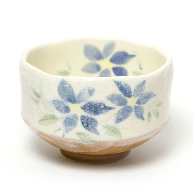 Small Matcha Bowl Clematis | Mino Ware Made in Japan