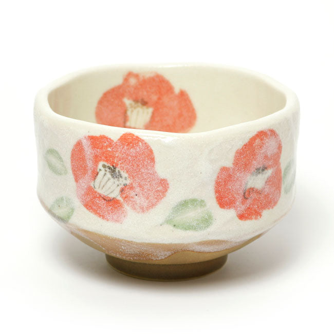 Small Matcha Bowl Camellia | Mino Ware Made in Japan