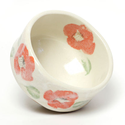 Small Matcha Bowl Camellia | Mino Ware Made in Japan