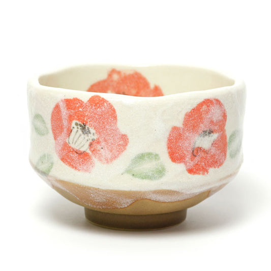 Small Matcha Bowl Camellia | Mino Ware Made in Japan