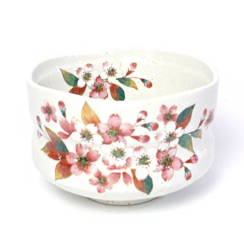 Japanese Sakura Small Tea Bowl – Mino Ware Ceramic | Made in Japan - MatchaJP
