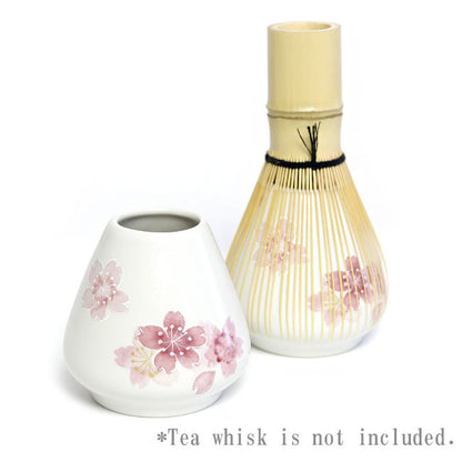 Matcha Whisk Holder (Chasen Holder) Sakura Pink – Japanese Mino Ware | Made in Japan