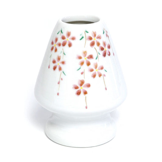 Tea whisk holder Weeping cherry blossom KAIHOU YAGI painting