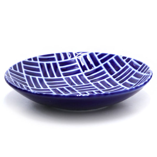 Mino ware small plate Japanese ancient patterns 02