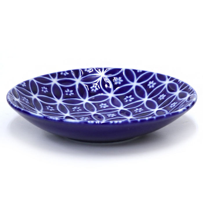 Mino ware small plate Japanese ancient patterns 04