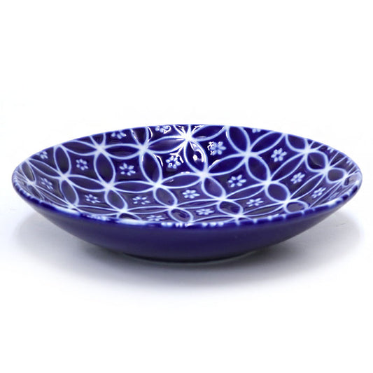 Mino ware small plate Japanese ancient patterns 04