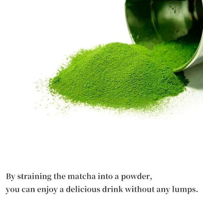 Matcha Sieve ( Matcha is made into powder) Tinplate With wooden spoon - MatchaJP