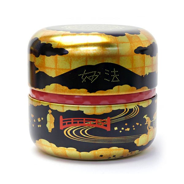 matcha storage tin Natsume - shaped Gozan - no - okuribi - MatchaJP