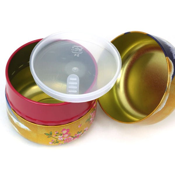 matcha storage tin Natsume - shaped Mount Fuji - MatchaJP