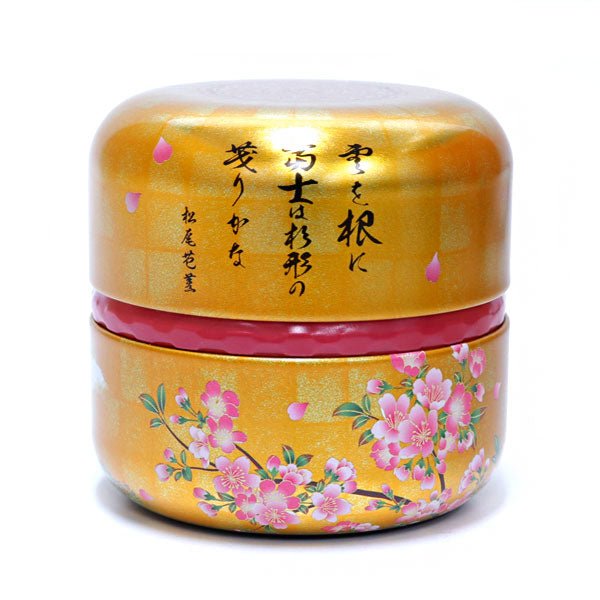 matcha storage tin Natsume - shaped Mount Fuji - MatchaJP