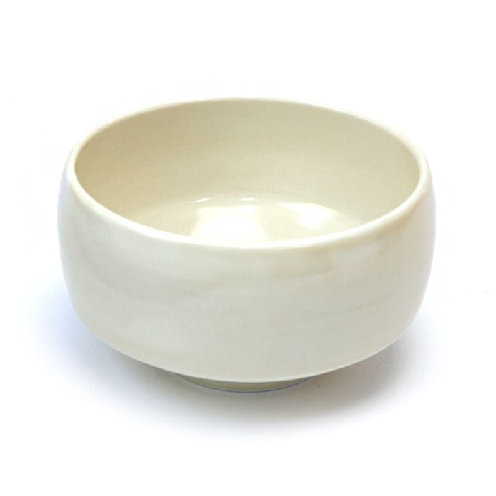 Matcha tea bowl HASAMI ware Cream - MatchaJP
