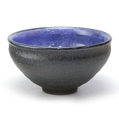 Matcha tea bowl Mino ware "indigo" - MatchaJP