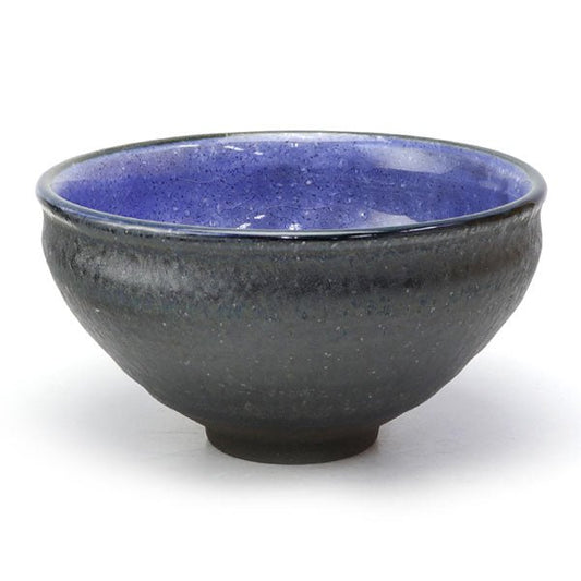 Matcha tea bowl Mino ware "indigo" - MatchaJP