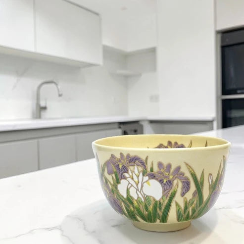 Japanese Matcha Tea Bowl – Iris Kyō Ware | Handmade in Japan