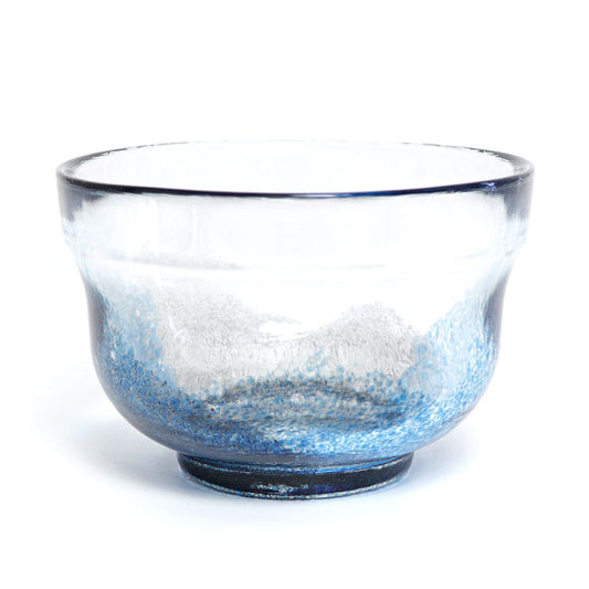 Japanese Blue Glass Cup 350ml – Matsugaoka Handmade Glass | Made in Japan