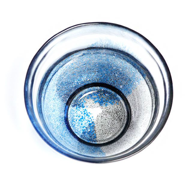 Japanese Blue Glass Cup 350ml – Matsugaoka Handmade Glass | Made in Japan
