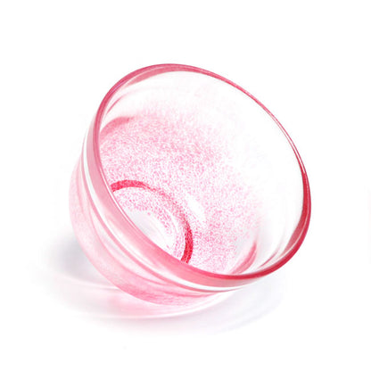 Japanese Pink Glass Cup 350ml – Matsugaoka Handmade Glass | Made in Japan