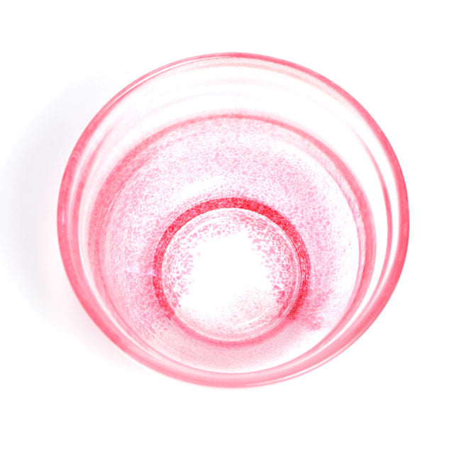 Japanese Pink Glass Cup 350ml – Matsugaoka Handmade Glass | Made in Japan