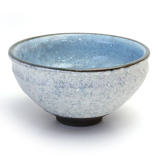 Matcha tea bowl  Mino ware "Snow Field"