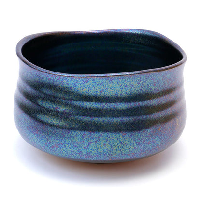 Elegant Black Shine Matcha Bowl – Handcrafted Mino Ware from Japan