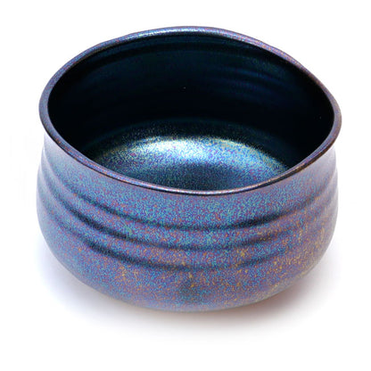 Elegant Black Shine Matcha Bowl – Handcrafted Mino Ware from Japan