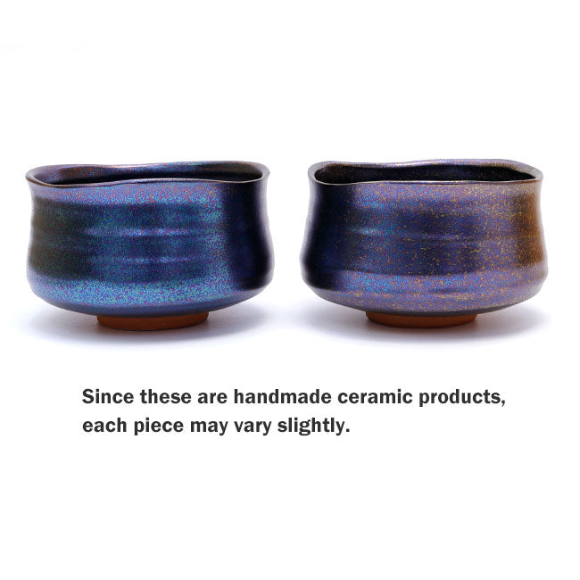 Elegant Black Shine Matcha Bowl – Handcrafted Mino Ware from Japan
