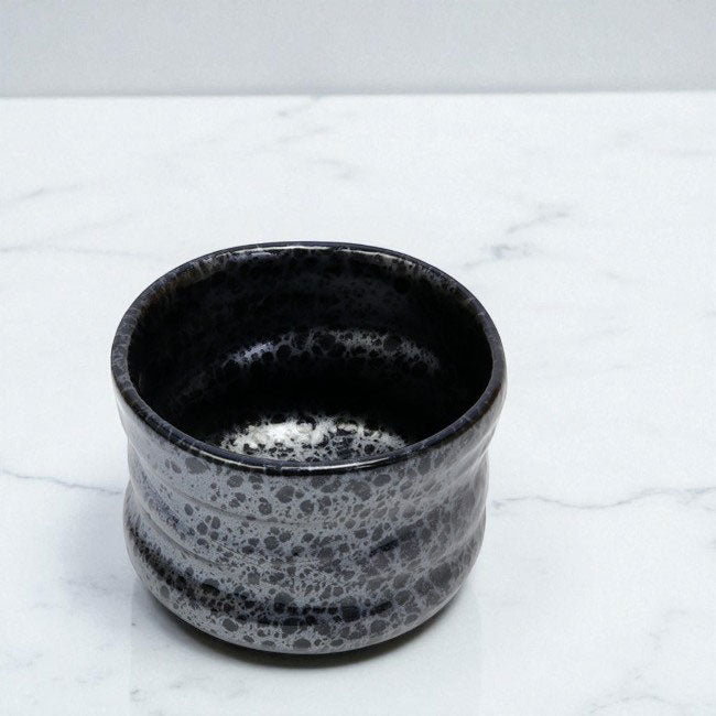 Petite Oil Spot Matcha Bowl – Handcrafted Mino Ware from Japan