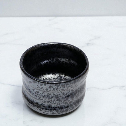 Petite Oil Spot Matcha Bowl – Handcrafted Mino Ware from Japan