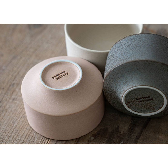 Matcha Latte Bowl – Small Size with Wooden Stick – Mino Ware – Charcoal