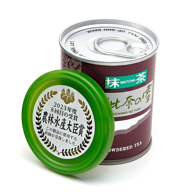 MEIYO Matcha green tea powder SHIZUOKA Ceremonial Grade ASAHINA - NO - YUKI 20g can - MatchaJP