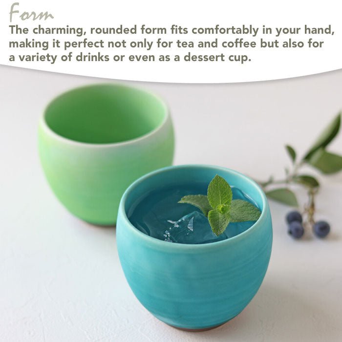 Mino Ware Matte “Coron” Free Cup — Made in Japan — 320 ml / 10.8 oz - MatchaJP