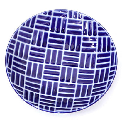 Mino ware small plate Japanese ancient patterns 02 - MatchaJP