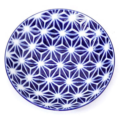 Mino ware small plate Japanese ancient patterns 03 - MatchaJP